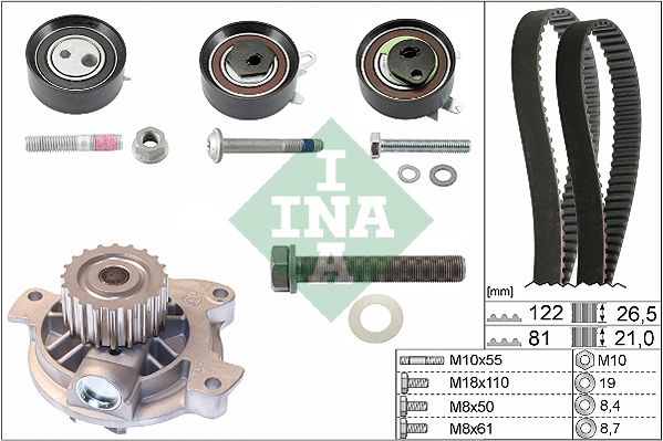 WILMINK GROUP Veepump + hammasrihmakomplekt WG1251868